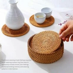 Tovagliette All'americana In Rattan Set Di 6 Tovagliette All'americana In Rattan Set Di 6, Tovagliette Da Pranzo Rotonde Marroni Resistenti Al Calore Croce Antiscivolo 8 Cm -Vendite ATMOSPHERA || None || Maxwell & Williams 98132919 3
