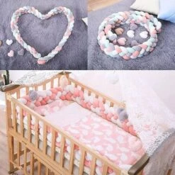 Lettino Serpente Intrecciato Proteggi Testa Bordatura Culla Cotone Nodo Cuscino Letto Rotolo Cuscino Decorativo Per Allattamento Cuscino Letto Cuscino Divano Per Soggiorno Camera Da Letto, Bianco+Grig -Vendite ATMOSPHERA || None || Maxwell & Williams 98381098 4