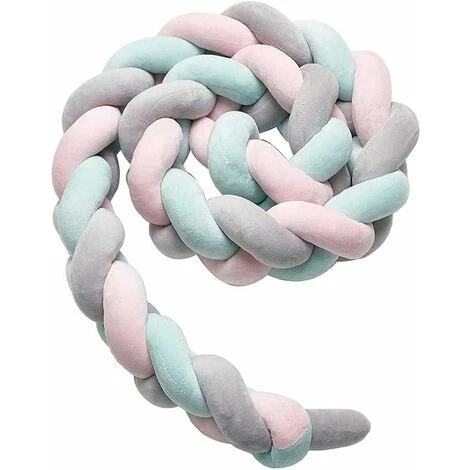 Cuscino Paracolpi Per Culla A Treccia Di Serpente Morbido Paracolpi Per Divano Intrecciato Per Neonati Protezione Culla - Lunghezza 3M Decorazione Culla (Grigio+Rosa+Verde), Kueatily 3 Cuscino Paracolpi Per Culla A Treccia Di Serpente Morbido Paracolpi Per Divano Intrecciato Per Neonati Protezione Culla - Lunghezza 3M Decorazione Culla (Grigio+Rosa+Verde), Kueatily