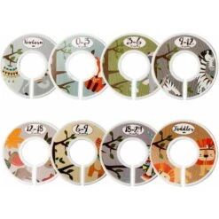 8 Divisori Rotondi Per Vestiti Per Bambini (da Neonato A 24 Mesi), Kueatily