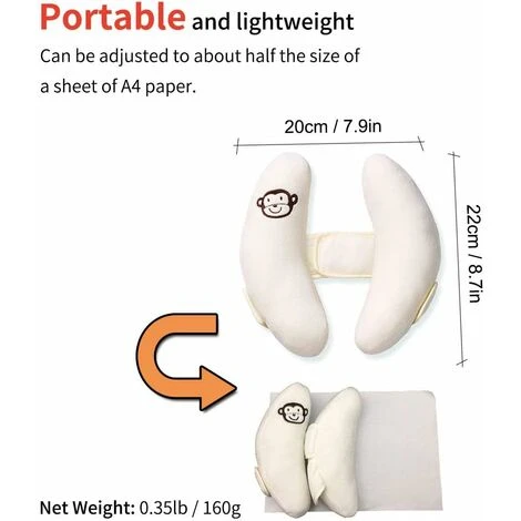 Cuscino Cuscino Seggiolino Auto Poggiatesta Regolabile, Kueatily 4 Cuscino Cuscino Seggiolino Auto Poggiatesta Regolabile, Kueatily - immagine 2