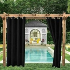 Tenda Impermeabile Per Esterni, Termoisolante, Antivento E Protezione UV Tende Oscuranti Adatte Per Giardini, Padiglioni, Balconi, Terrazze (nero, 2 Pezzi / 132 X 240 Cm) -Vendite ATMOSPHERA || None || Maxwell & Williams 98708873 3