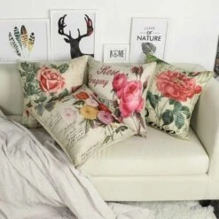 Foglie E Fiori Albero Ananas Modello Federa Cuscino Fenicottero Federa Per Divano Soggiorno Casa Camera Da Letto Decorazioni Per La Casa 45X45 Cm Set Da 4 Pezzi (Fiori 2) -Vendite ATMOSPHERA || None || Maxwell & Williams 98726551 4