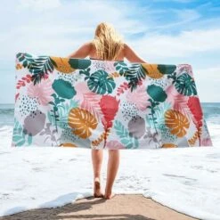 Telo Mare Grande RHAFAYRE150x70cm, Telo Bagno In Microfibra, Coperta Da Spiaggia.Coperta Da Spiaggia Leggera, Asciugamano Da Viaggio Portatile Leggero