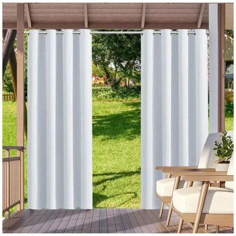 Tenda A Pannello Per Esterni E Interni Protezione Solare Privacy Tende Con Occhielli Per Pergola Portico Gazebo Giardino Prato Corridoio, 132 213 Cm, Bianco 3 Tenda A Pannello Per Esterni E Interni Protezione Solare Privacy Tende Con Occhielli Per Pergola Portico Gazebo Giardino Prato Corridoio, 132 213 Cm, Bianco