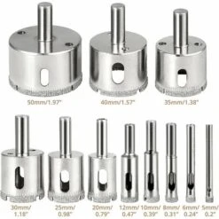 Sega A Tazza Per Piastrelle A Campana Diamantata Trova Foro Regolabile Con 11 Punte Da Trapano Rivestite Diamantate + 1 Guida Per Sega A Tazza Con Cacciavite Con Base A Ventosa Per Vetro Ceramico -Vendite ATMOSPHERA || None || Maxwell & Williams 99548693 3