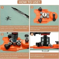 Sega A Tazza Per Piastrelle A Campana Diamantata Trova Foro Regolabile Con 11 Punte Da Trapano Rivestite Diamantate + 1 Guida Per Sega A Tazza Con Cacciavite Con Base A Ventosa Per Vetro Ceramico -Vendite ATMOSPHERA || None || Maxwell & Williams 99548693 4