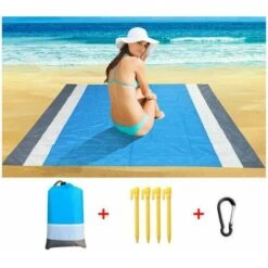 Coperta Da Spiaggia Senza Sabbia Impermeabile 210 X 200 Cm