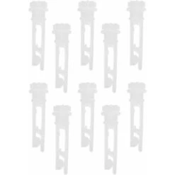 Confezione Da 10 Clip Di Riparazione Per Tende Verticali In Vinile - Per La Riparazione Di Tende Verticali, Lamelle, Tende - Bianco