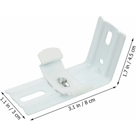 4 Pezzi Staffe Per Tende Verticali Tende A Forma Di L Asta Di Tenda Staffa Di Montaggio Morsetto Telaio Di Estensione Per Ombra (4 Pezzi) 4 4 Pezzi Staffe Per Tende Verticali Tende A Forma Di L Asta Di Tenda Staffa Di Montaggio Morsetto Telaio Di Estensione Per Ombra (4 Pezzi) - immagine 2