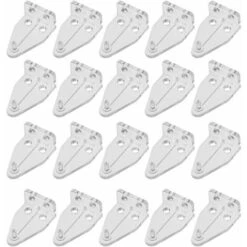 Set Di 20 Pezzi Staffe Morsetto Cieco Sostituzione Supporto Cieco Ganci Oscuranti Inclinabili Tendaggi Ferramenta Per Tende Orizzontali Shades